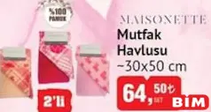 MAİSONETTE MUTFAK HAVLUSU 2'Lİ MAİSONETTE MUTFAK HAVLUSU 2'Lİ